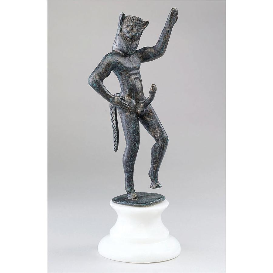 安価 健康の象徴 歴史的な牧神パン（パーン）像彫像 古代ギリシャ神 彫刻/ カフェ（輸入品 記念品 エスニック