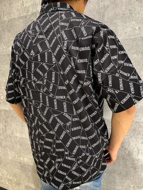 DIVINER JAPAN ディバイナー ジャパン 黒 M Packing Tape Logo Shirt 半袖-