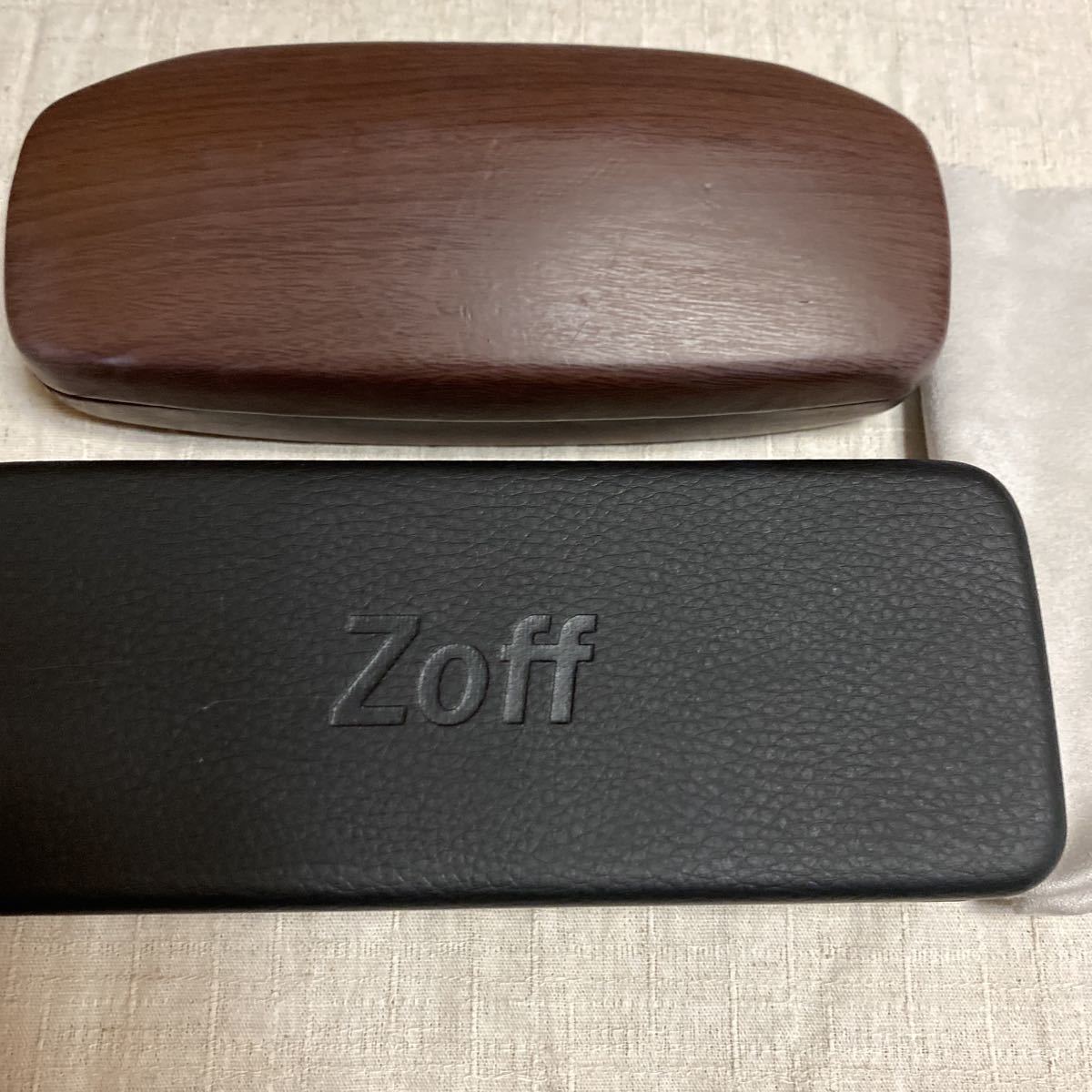 zoff メガネケース 2個 メガネ拭き メガネクロス クリーナー 眼鏡
