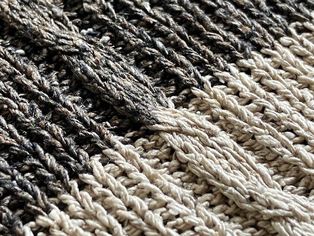 シルクニット　silk knit　マフラー　ストール　Scarf　Stall　ブラウン×ベージュ×イエローオーカー、黄土色_画像5