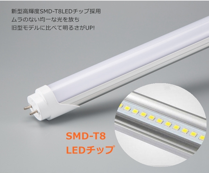 照明器具 送料無料★新品即納【10台セット】LED蛍光灯40W形 2灯式器具10台+蛍光灯20本 昼白色 長さ120㎝ 6000k 口金G13【PSE適合】天井照明_画像6