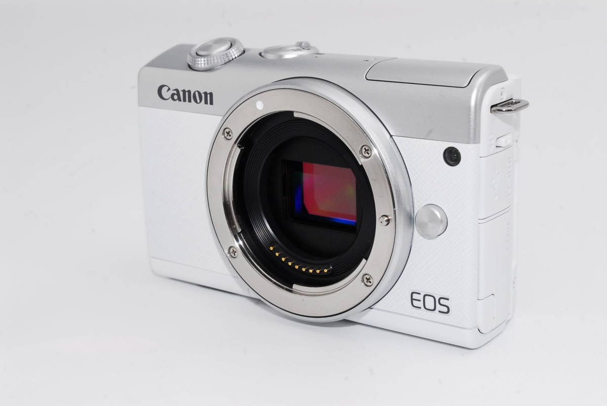 【極上品】Canon ミラーレス一眼カメラ EOS M200 ボディー ホワイト #855