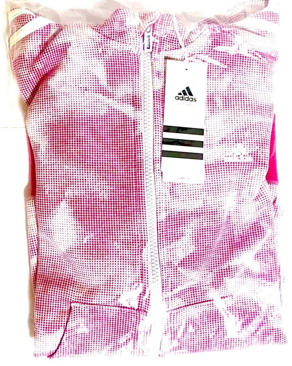 定価の半額☆adidas 直営店購入☆パーカー  girls 160 ☆新品未使用タグ付☆匿名配送込