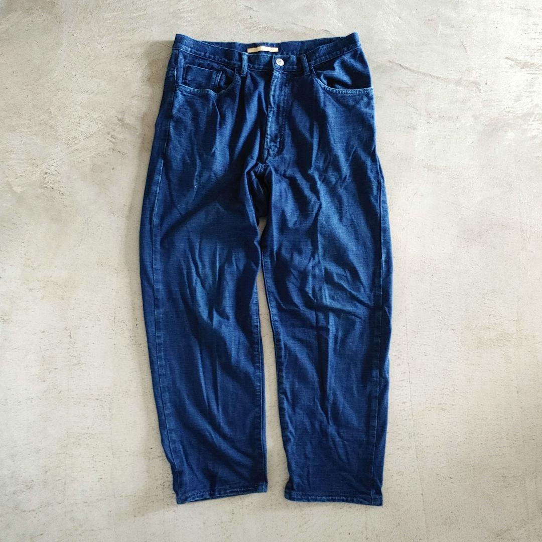 【通販激安】 AUGUSTE PRESENTATION インディゴ 天竺 パンツ Lサイズ 【通販激安】 AUGUSTE PRESENTATION インディゴ 天竺 パンツ Lサイズ