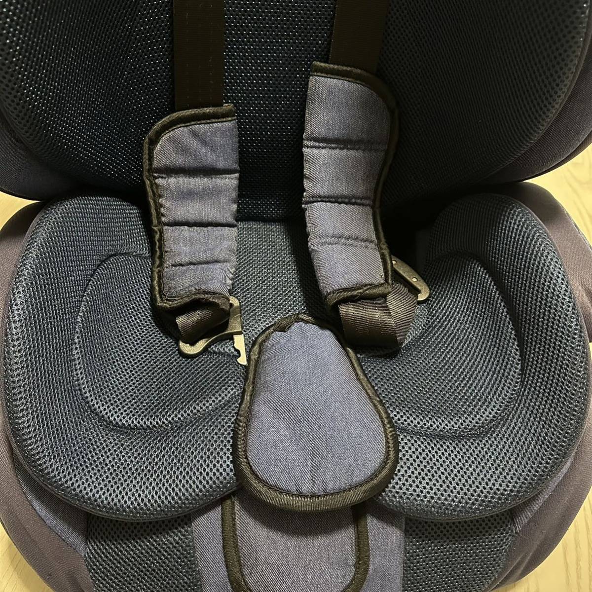 HG Denim Harness child seat west pine shop junior seat beautiful goods 3 -years old about ~11 -years old about 95~138cm