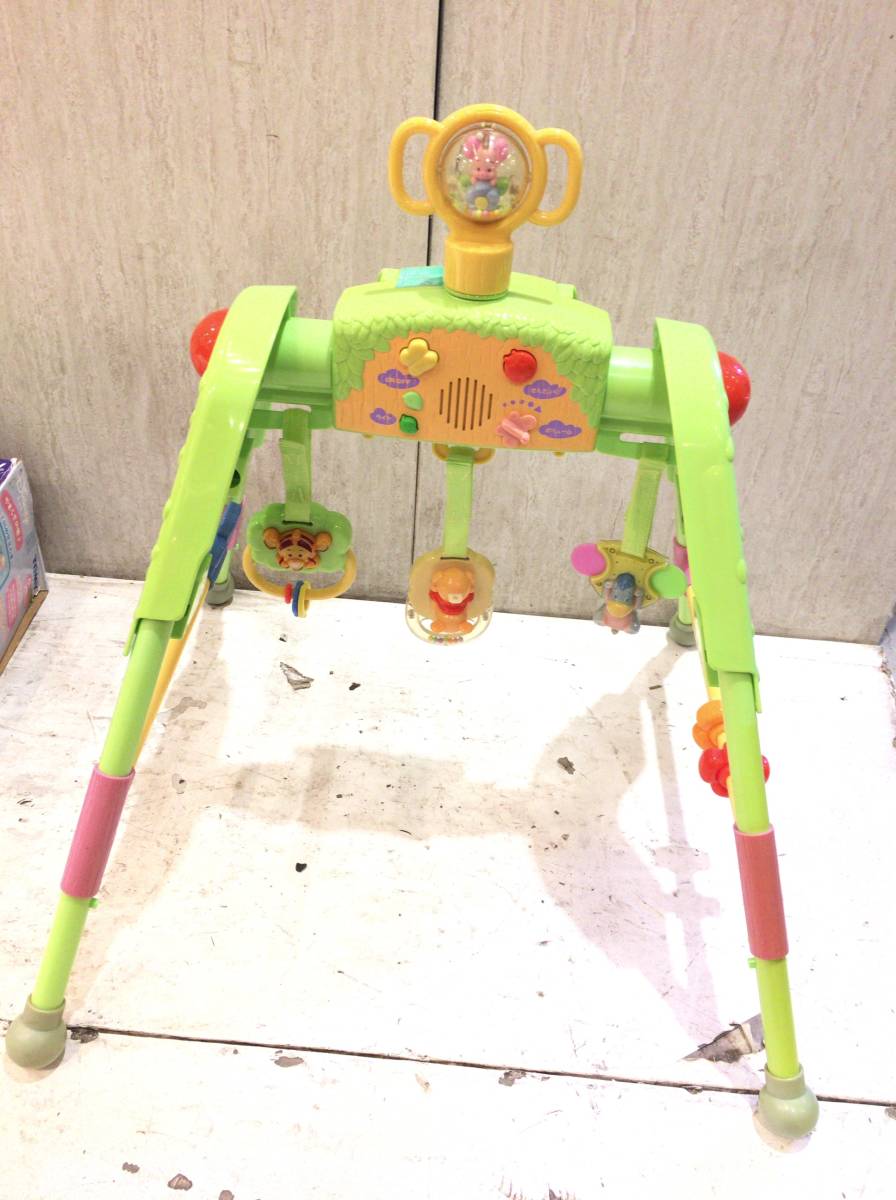 #7318#TOMY baby Pooh 4WAY Jim .....me Lee 0~10 months intellectual training toy baby Play Jim na tubifex leaf ro Ame Lee bed me Lee 