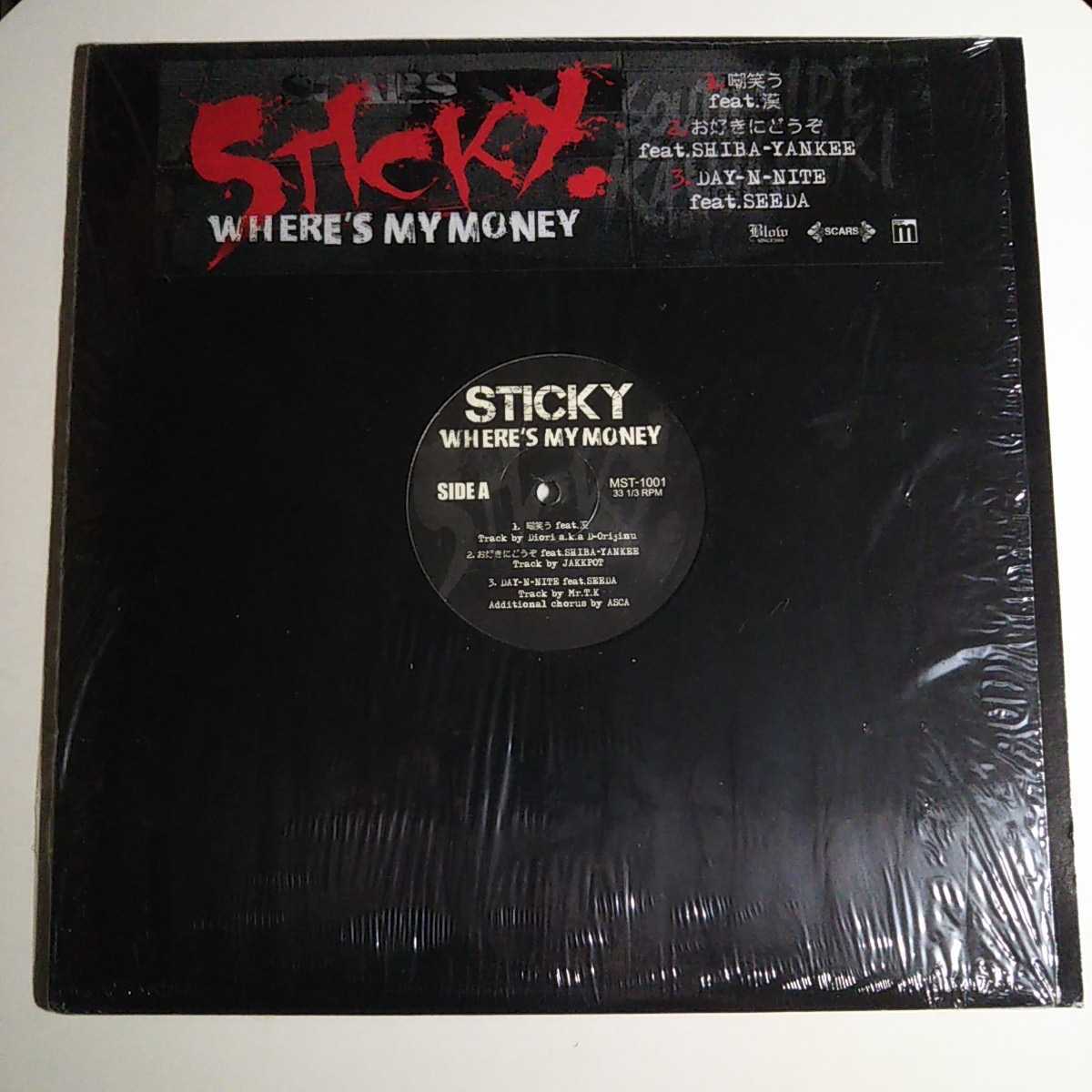 STICKY / WHERE'S MY MONEY EP /嘲笑う/お好きにどうぞ/DAY-N-NITE/SCARS/漢/SHIBA-YANKEE/SEEDA/日本語RAP/日本語ラップ/ジャパレゲ  の画像1