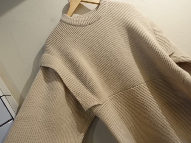 ◎CLANE クラネ　21AW 2021AW 2WAY SLANT KNIT TOPS ニット　21AW 定価26400円　リブ　サイズ２_画像2