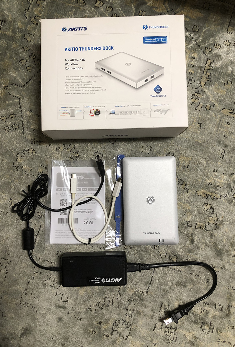 AKiTiO THUNDER2 DOCK Thunderbolt接続インターフェイスターミナル
