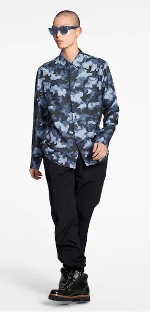  Louis Vuitton highest . work premium obtaining un- possible one put on regular price 18 ten thousand Toro Toro .... top class silk 100% whole surface lustre monogram camouflage -ju long sleeve shirt 