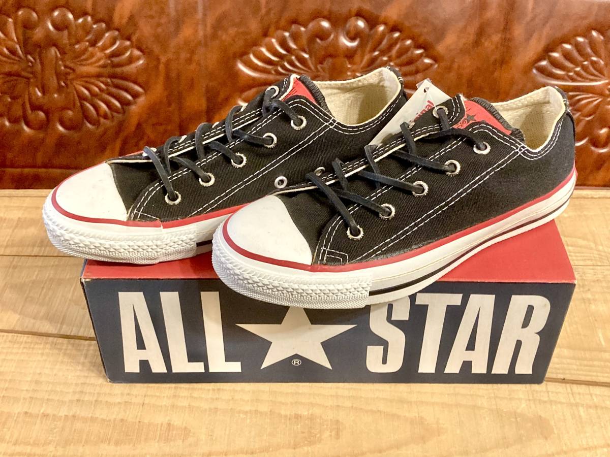 ★☆90s!USA!希少レア!コンバース converse ALL STAR C-2000 4 23cm 黒 converse オールスター ブラック 革紐 デッド ビンテージ 234☆★