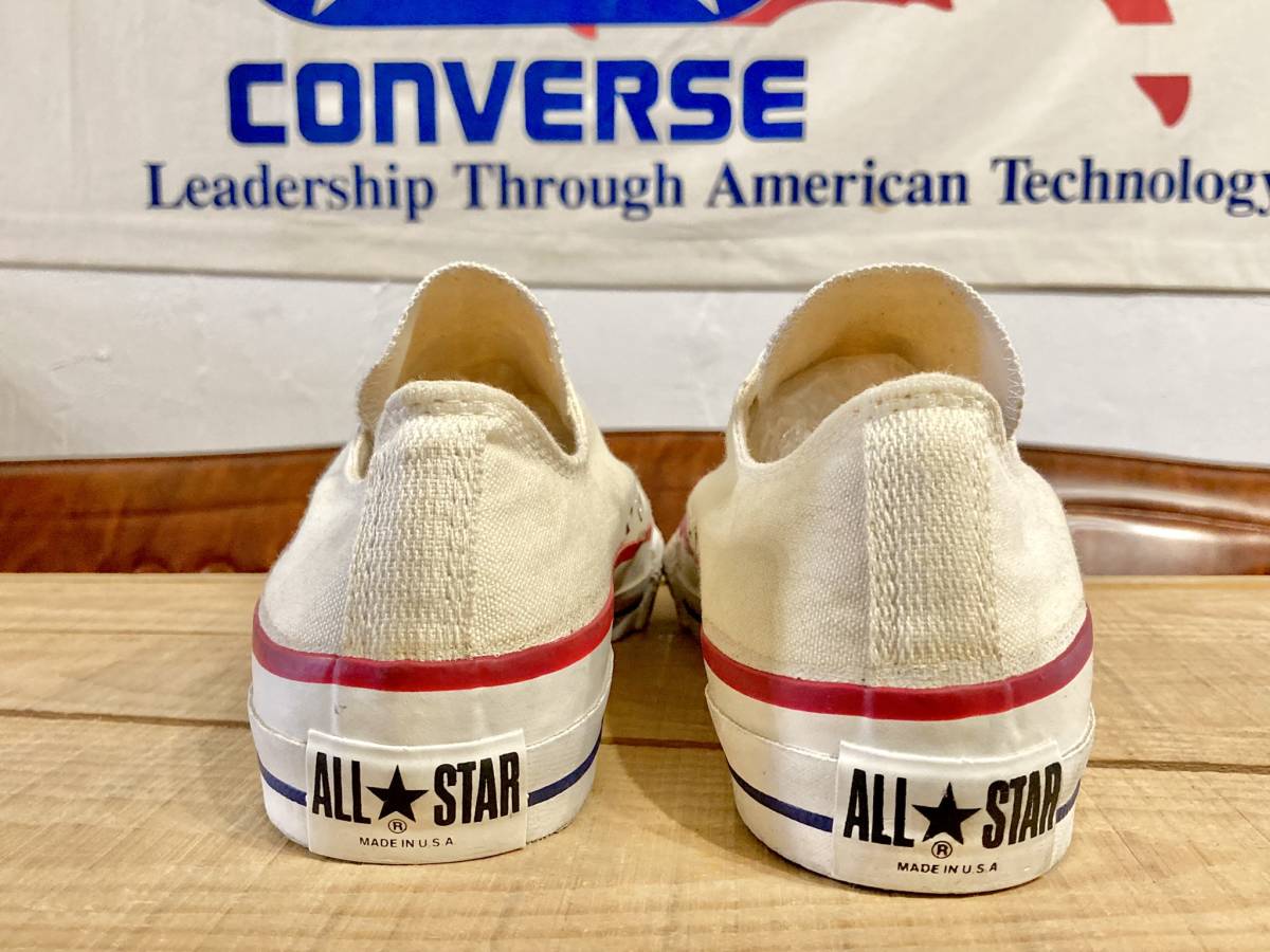 2022春の新作 白 ホワイト オールスター converse 25.5cm 7 生成り