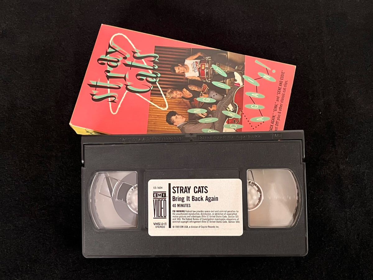 BLACK CATS* Tokyo Street locker (VHS)* virtue interval Japan *Stray Cats*BRING IT BACK AGAIN(VHS)*2 goods set 