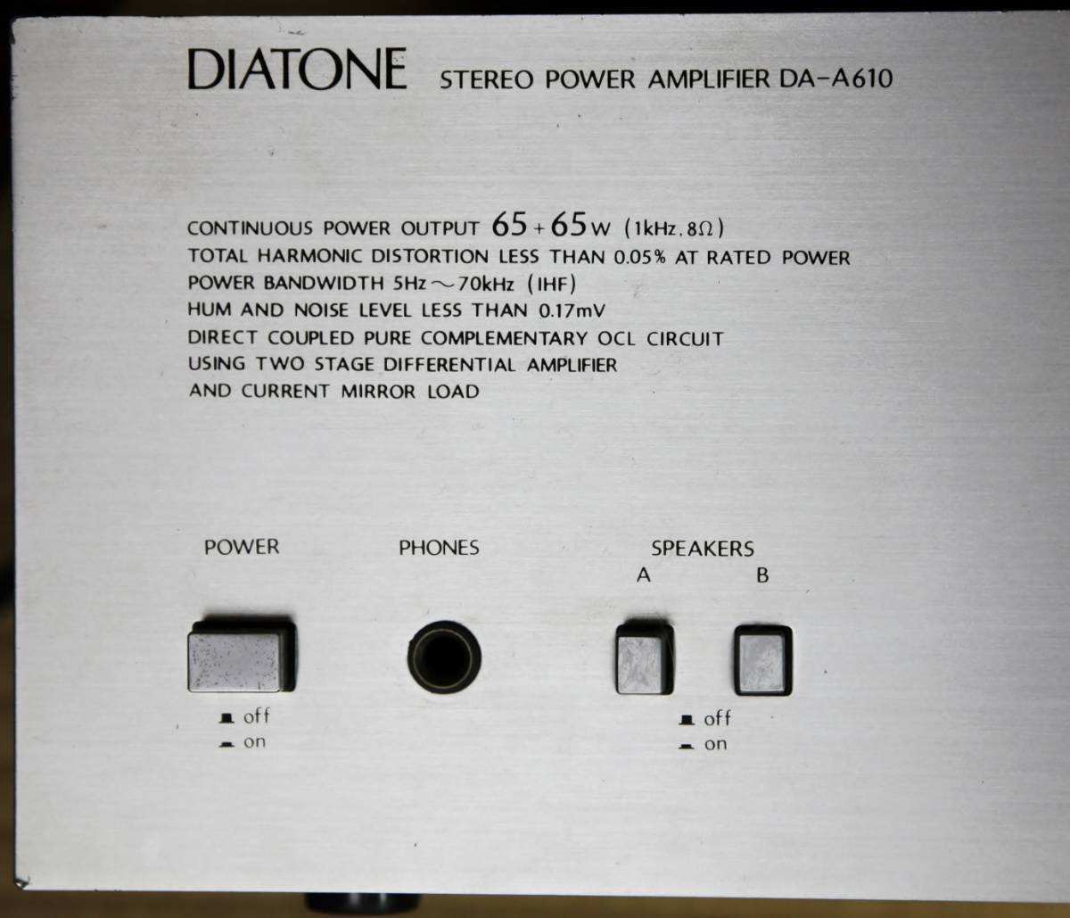 超激得国産 ヤフオク! - DIATONE ダイヤトーン STEREO AMPLIFIER DA