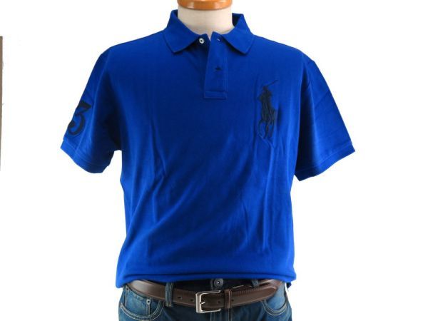 【メール便全国送料250円】POLO Ralph Lauren ポロラルフローレン カスタムスリム ビッグポニーポロシャツ 456 USサイズM_100%本物保障!!安心の国内発送