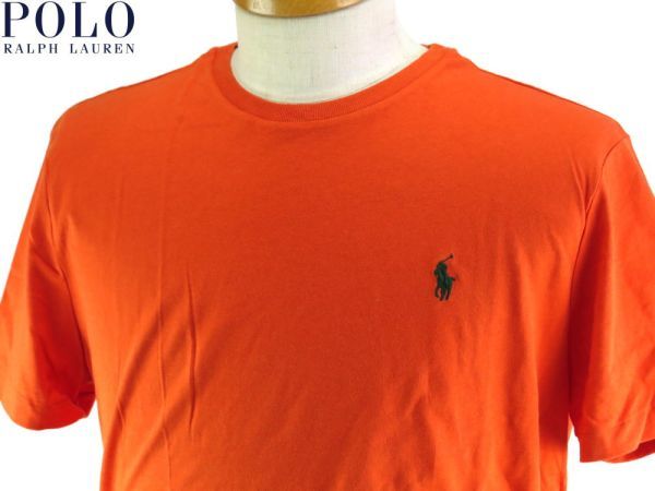 【メール便送料250円】新品 POLO Ralph Lauren ポロラルフローレン Tシャツ ワンポイント オレンジ 457/ USサイズ S_100%本物保障!!安心の国内発送