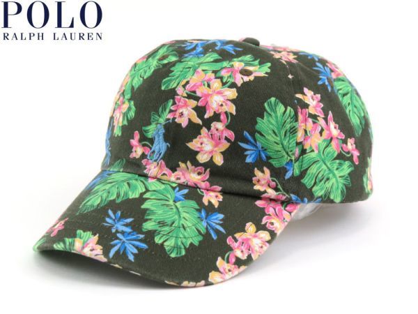 POLORalphLauren ポロラルフローレン ビンテージ加工 キャップ 帽子 CAP 花柄 トロピカル 463_100%本物保障!!安心の国内発送