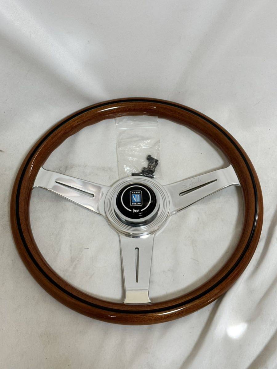 当時物 美品 NARDI ナルディ ウッドステアリング ホーンボタン ホーン
