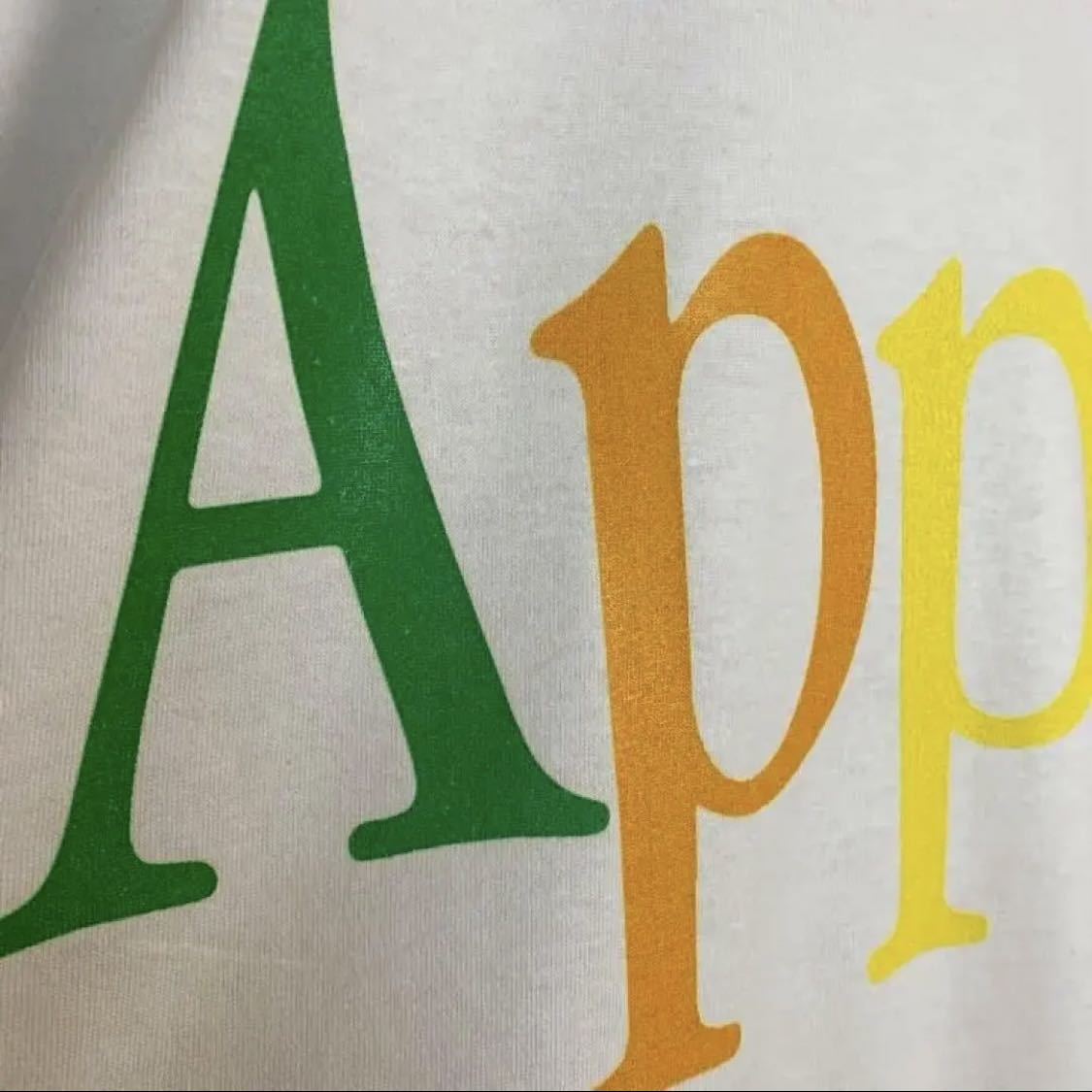 APPLE Tシャツ アップル 白 ホワイト トラビススコット 古着