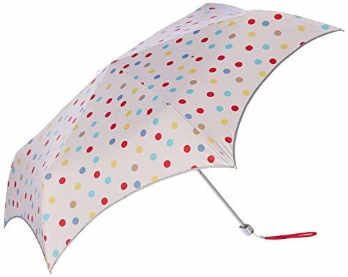 [フルトン] 雨傘 婦人折りたたみ傘 ドット かわいい オシャレ 軽量 UV レディース ピンク 日本