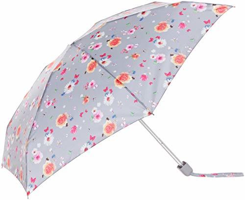 [フルトン] 雨傘 フルトン【ミニ傘】折りたたみ傘 レディース Summer Sunrise Floral/ライトグレー F