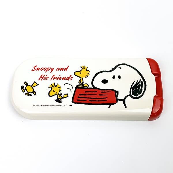 大西賢製販 PEANUTS/Snoopy&His Friends トリオセット レッド サイズ:約W8.4 D19.7 H1.8 SLI-1512_画像1