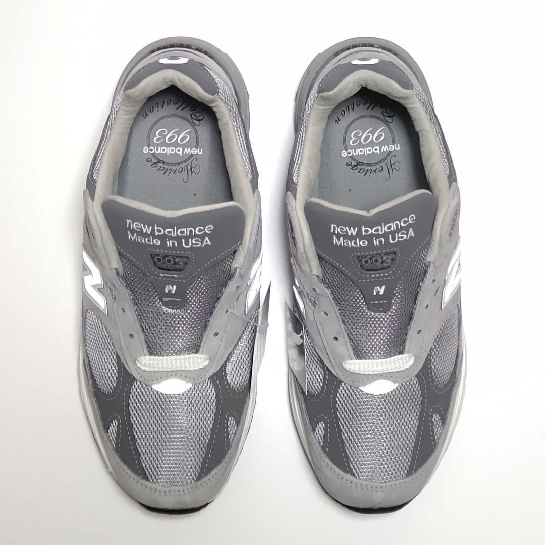 MR993GL 26.0cmワイド【新品】ニューバランス 8.0-2E グレー USA製 NEWBALANCE スニーカー ワイズ2E 幅広