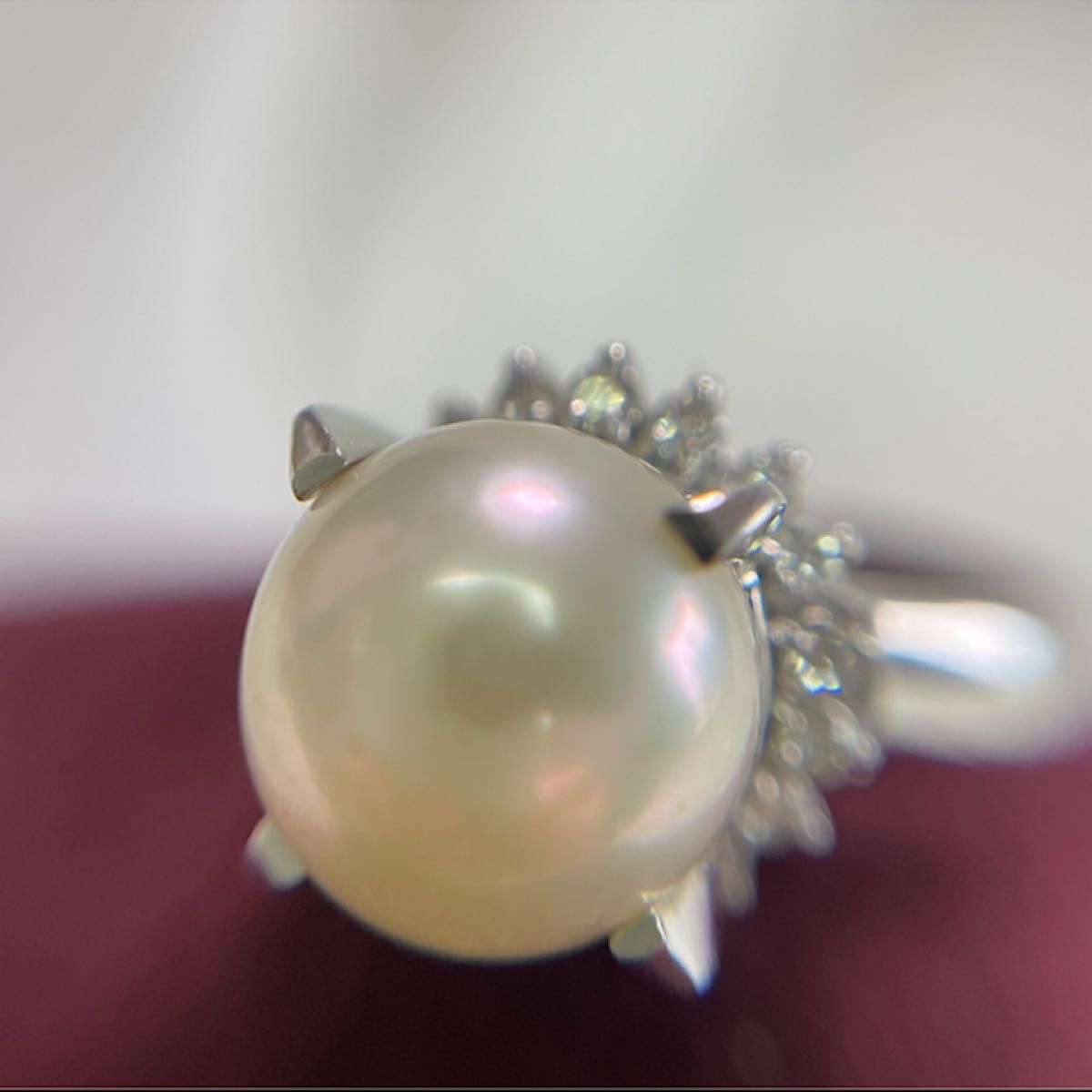 CAMELLIA PT850 真珠ダイヤモンドリング 本真珠 | noonanwaste.com