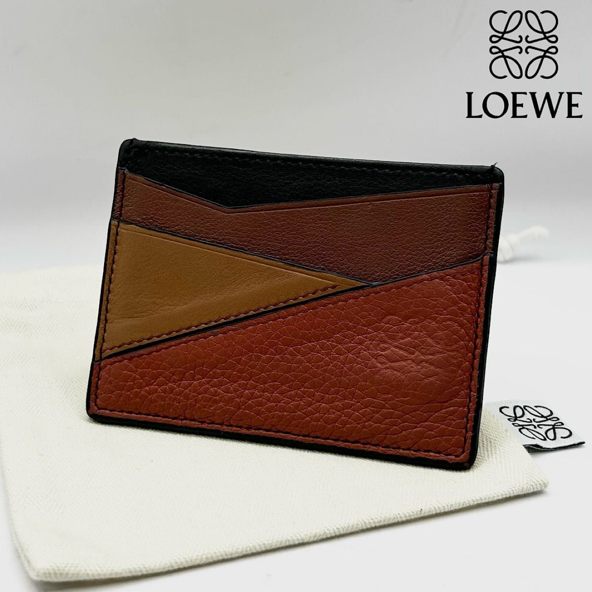 美品 LOEWE ロエベ カードホルダー パスケース 財布 パズル プレーン
