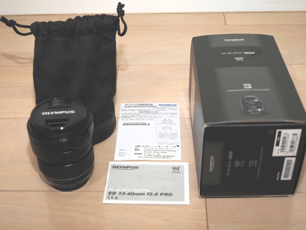 付属品完備 OLYMPUS オリンパス レンズ M.ZUIKO ED12-40mm F2.8 PRO