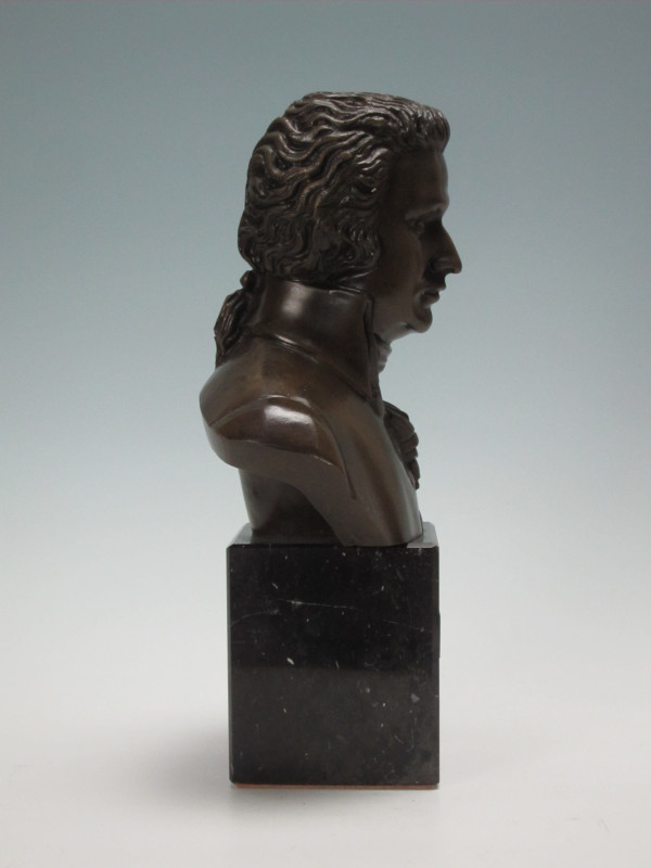 イタリア製ブロンズ像　ペルラ工房　音楽家シリーズ 胸像「モーツァルト」_画像5