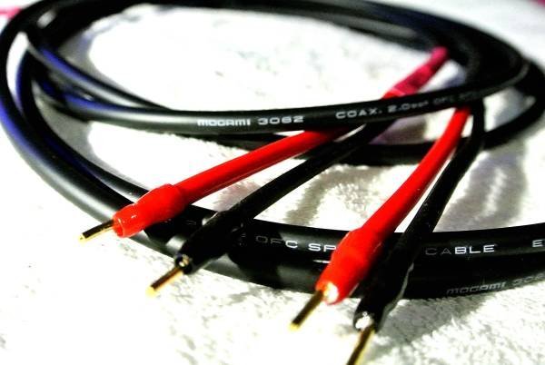  custom-made MOGAMI 3082 NEGREX speaker cable terminal attaching length 1m pair 