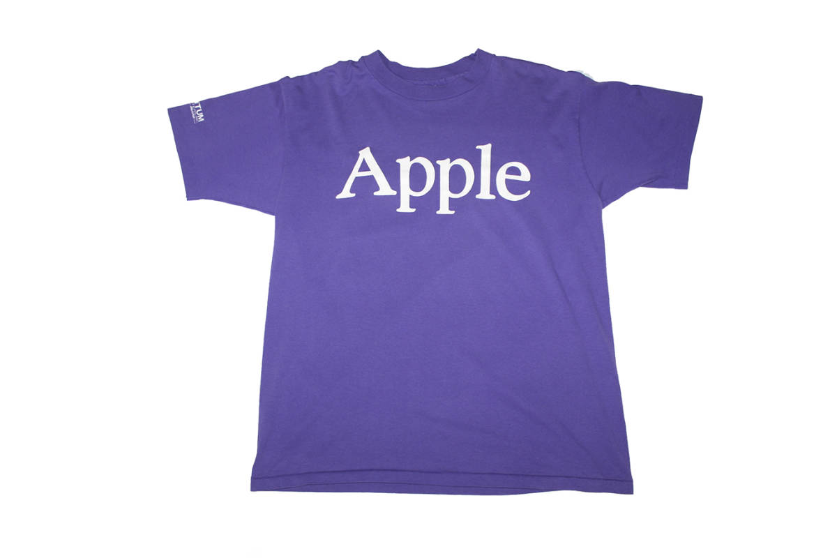 【在庫処分】 VINTAGE APPLE TEE SIZE L MADE IN USA アップル Tシャツ 文字、ロゴ