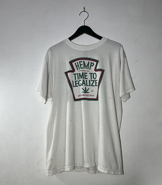 HEMP TIME TO LEGALIZE TEE SIZE L ヘンプ Tシャツ