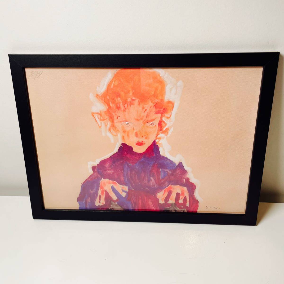 【黒額付きポスター】egon schiele エゴン・シーレ④ (新品)_画像2