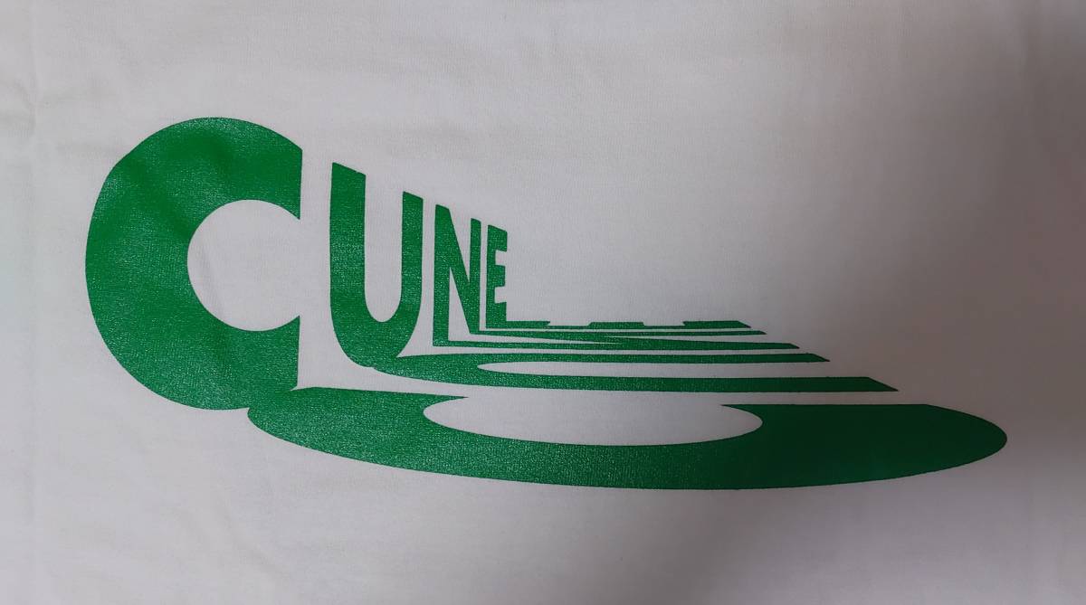 2021 歴史探訪 CUNE キューン Tシャツ『古墳』丸首 半袖 白 前後プリント L・身幅約53cm※未試着品/未使用品/商品タグ付き/絶版品/入手困難_コットン100％の製品です