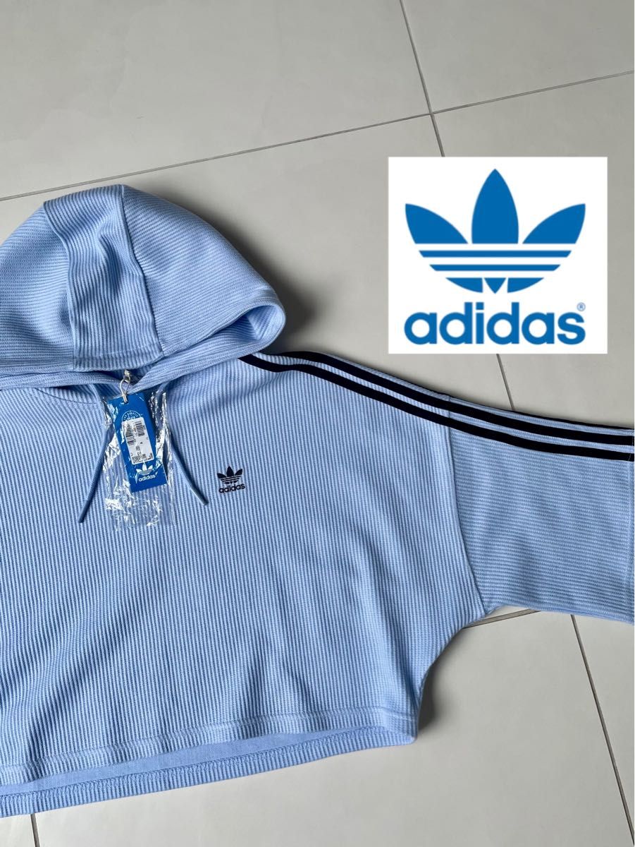 アディダスオリジナルス【adidas】クロップパーカー ワッフル