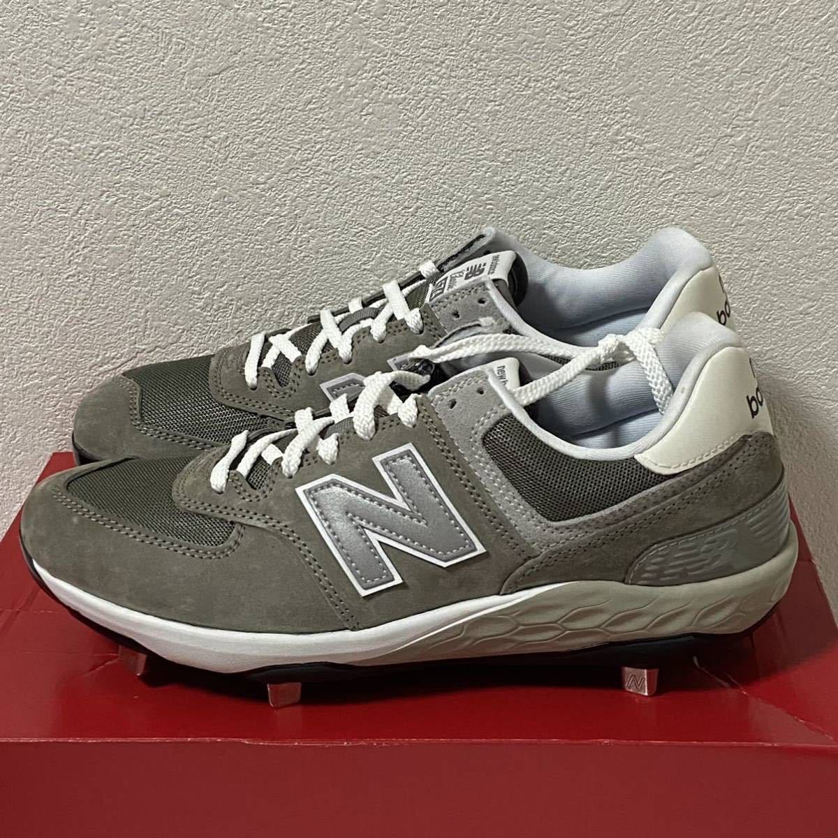 新品 New Balance Fresh Foam 574 Metal 大谷コラボモデル スパイク グレー 27.5cm 大谷翔平 ニューバランス 野球