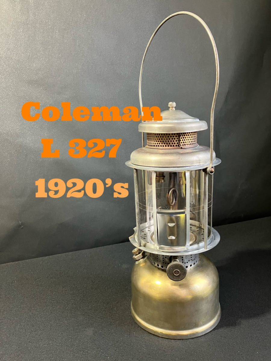 Coleman コールマンランタン L327 1920年代　ビンテージ　新品マイカ　Q99ジェネ