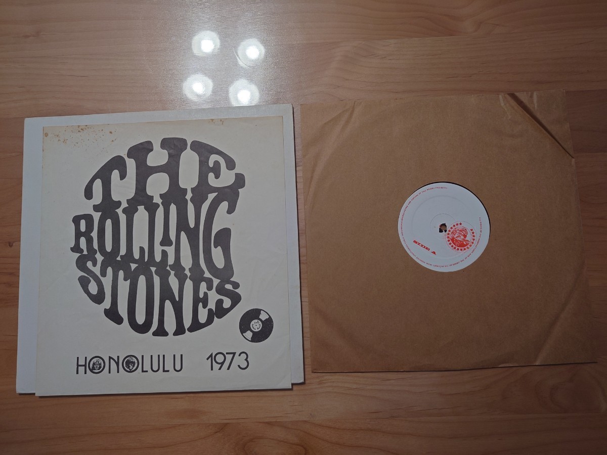 ★ローリング・ストーンズ The Rolling Stones★Honolulu 1973★スリック汚れあり★LPレコード★中古品 