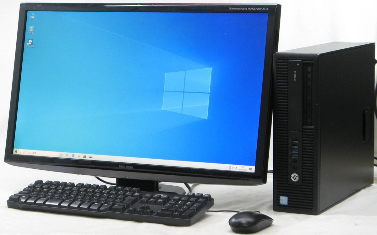 HP ProDesk 600 G2 SFF 6600 ■ 27インチ 液晶セット ■ i5-6600/DVDマルチ/省スペース/DisplayPort/Windows10 デスクトップ