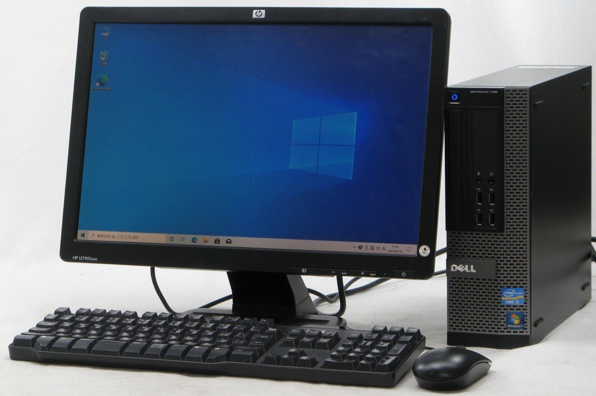 DELL Optiplex 790-2400SF ■ 19インチワイド 液晶セット ■ i5-2400/DVDROM/省スペース/DisplayPort/Windows10 デスクトップ_DELL Optiplex 790-2400SF