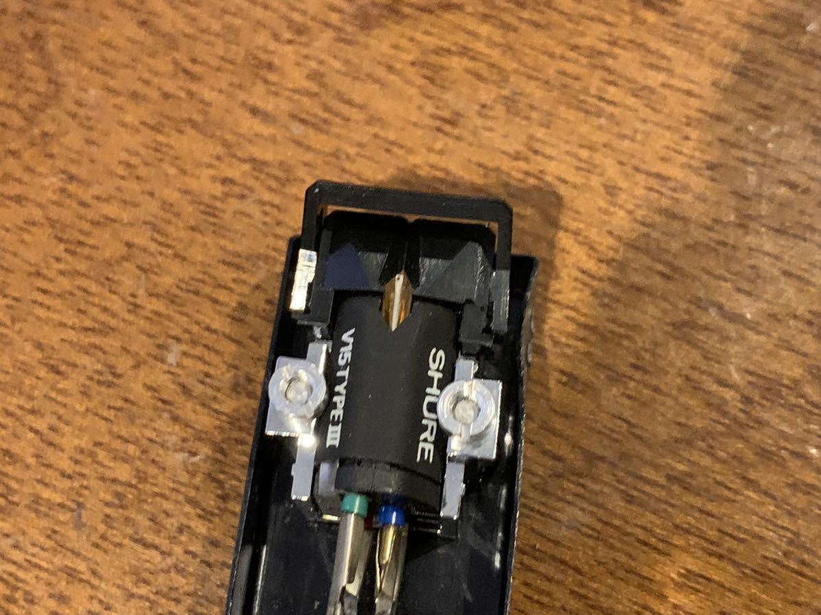 同梱可 SHURE シュアー 初期 鏡面 V15 TYPEⅢ タイプ3 白文字 MM