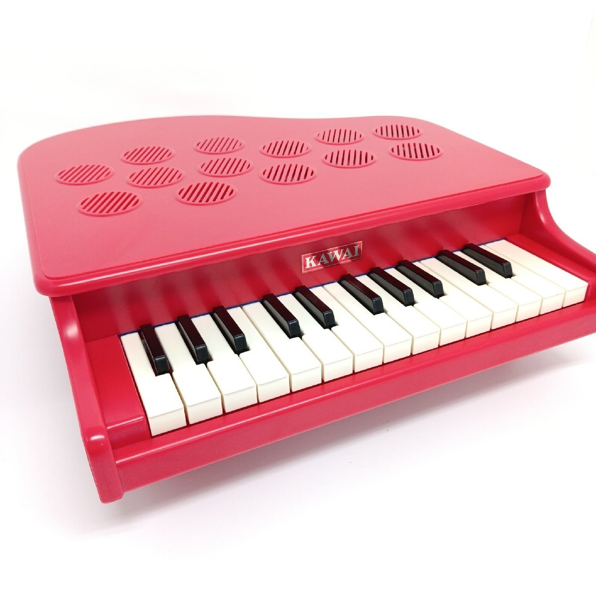 KAWAI Kawai Mini piano P-25 25 keyboard 3 -years old ~ RED intellectual training toy toy child analogue omo tea music boxed music toy [ road comfort Sapporo ]