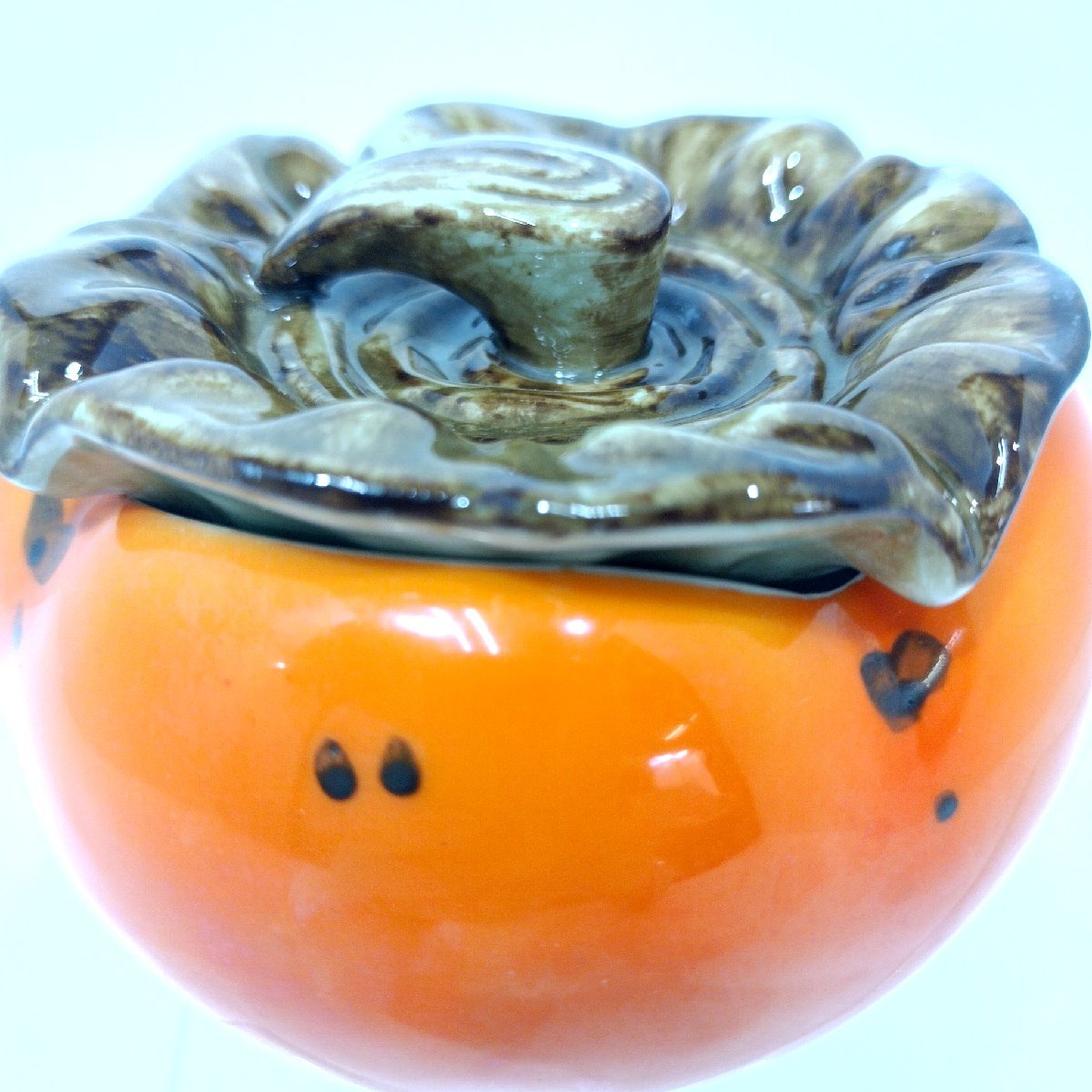 有田焼 実山 柿 蓋付 物鉢 菓子入 小物入 陶器 蓋物 食器 有田焼 実山 柿 蓋付 物鉢 菓子入 小物入 陶器 蓋物 食器