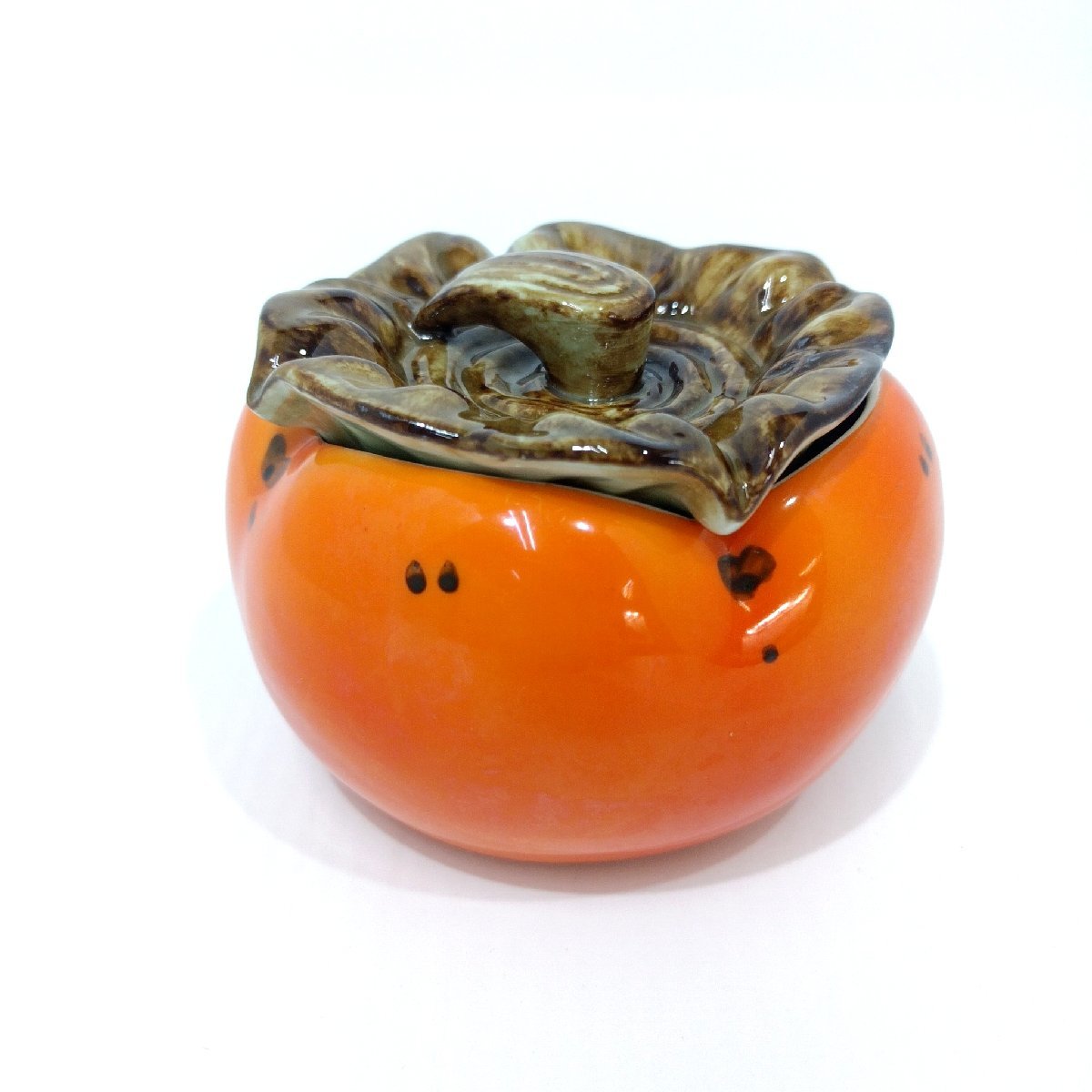 有田焼 実山 柿 蓋付 物鉢 菓子入 小物入 陶器 蓋物 食器 有田焼 実山 柿 蓋付 物鉢 菓子入 小物入 陶器 蓋物 食器