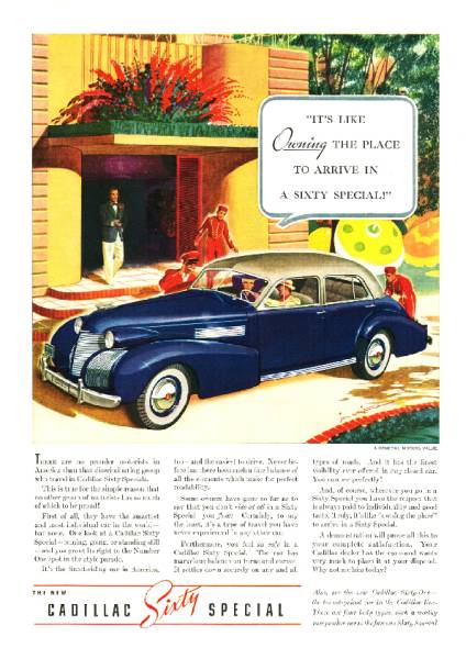 ◆1939年の自動車広告　キャデラック2　Cadillac　GM_画像1