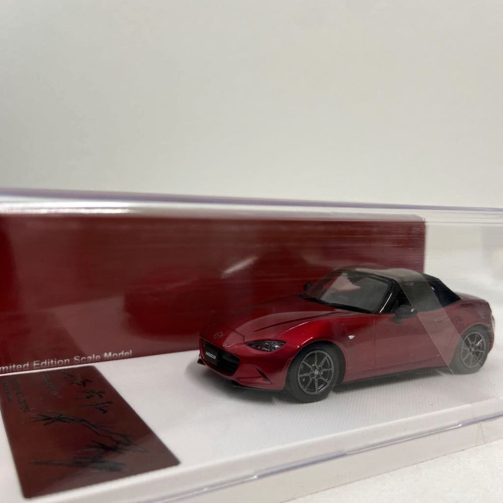 マツダエース 限定車 1/43 MAZDA Roadster Limited Edition ND マツダ ロードスター ソウルレッド 山本修弘 幌 ミニカー モデルカー