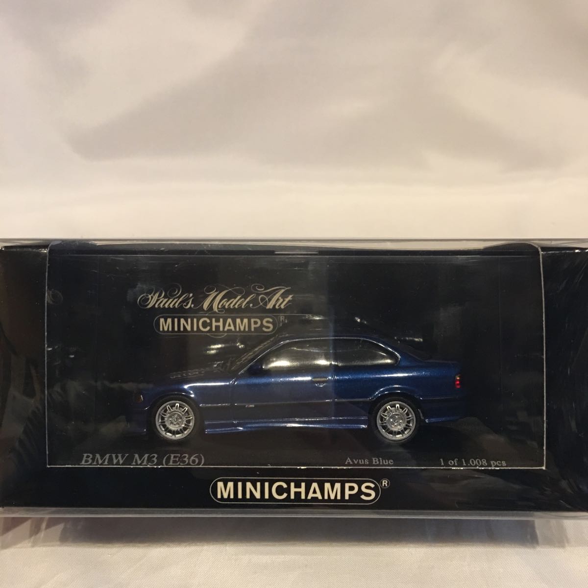 面白部品倉庫限定 MINICHAMPS 1/43 BMW M3 E36 avus blue ブルー ミニカー ミニチャンプス 青色 旧車 モデルカー  3シリーズ