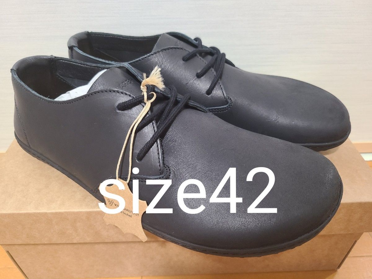 新品未使用★vivobarefoot【size42】RA III メンズ ビボベアフット OBSIDIAN ビジネス